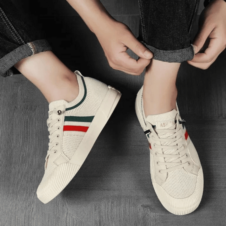 Martin | Gestreifte Strick-Sneaker