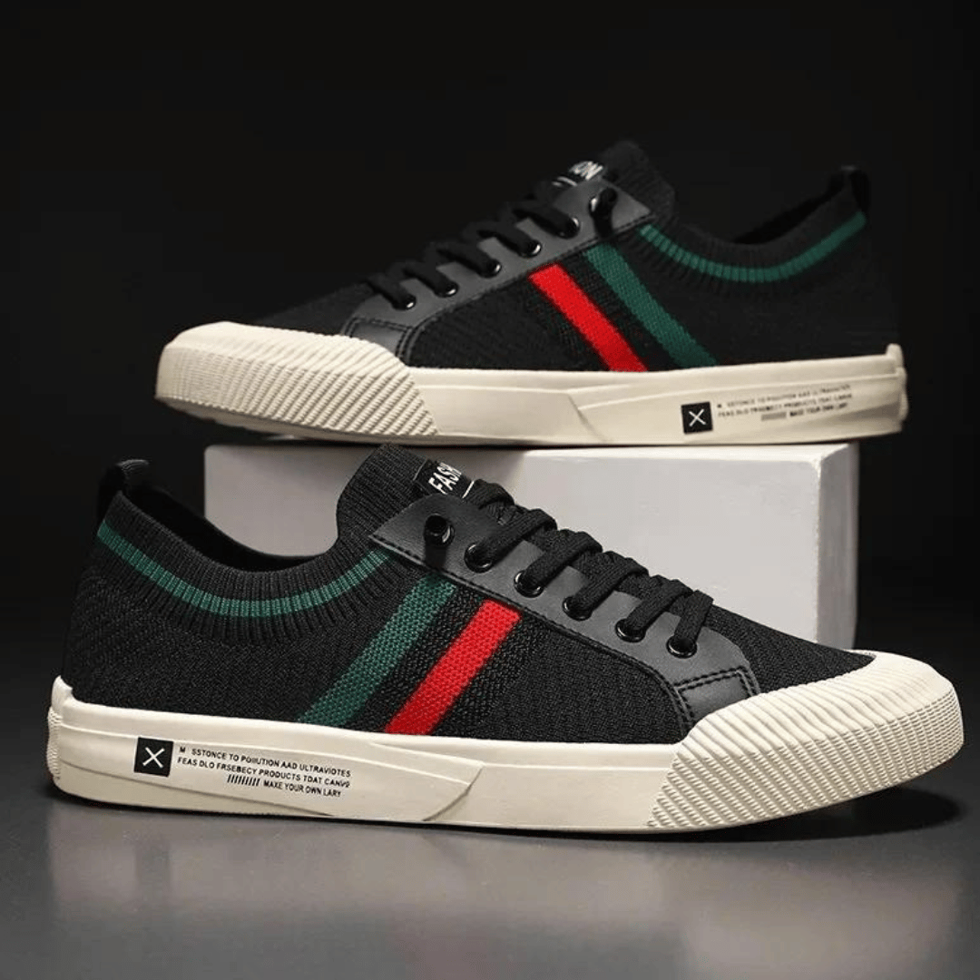 Martin | Gestreifte Strick-Sneaker