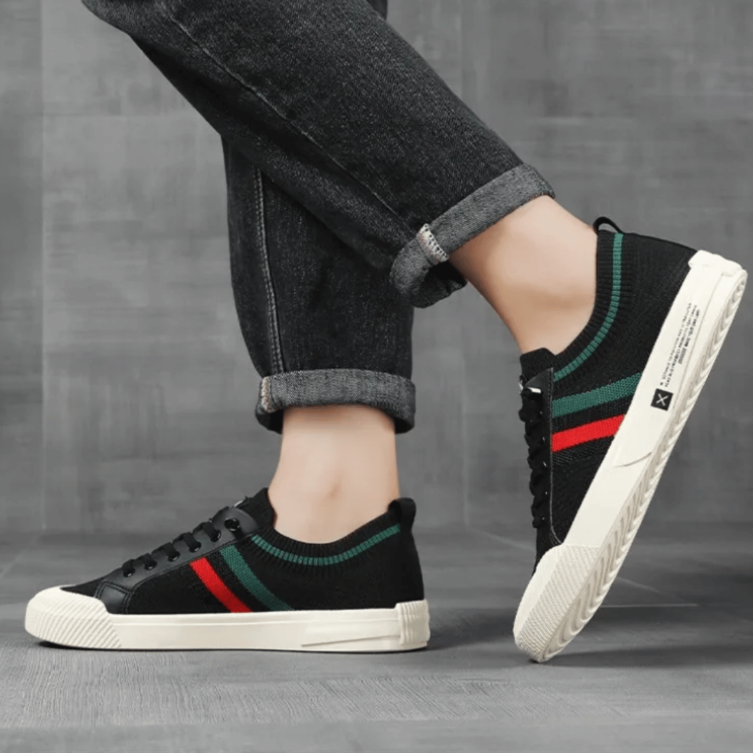 Martin | Gestreifte Strick-Sneaker