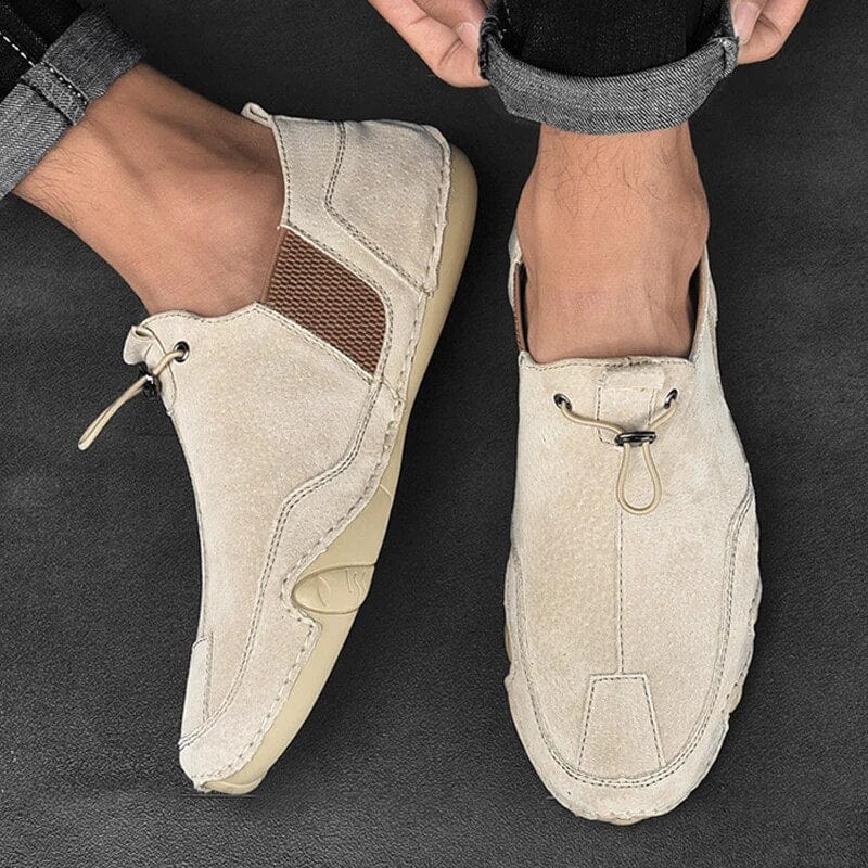 Vinzenz | Cremefarbene Slipper