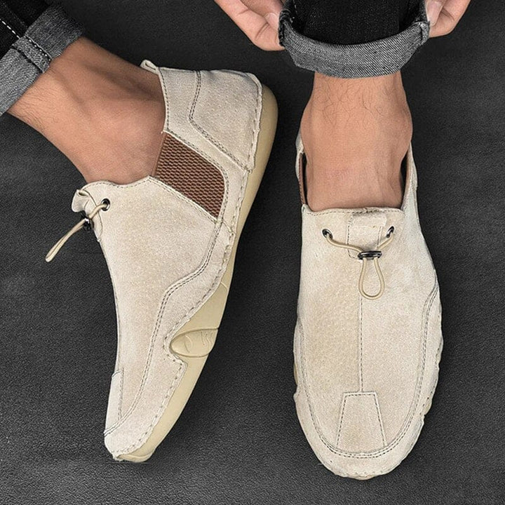 Vinzenz | Cremefarbene Slipper