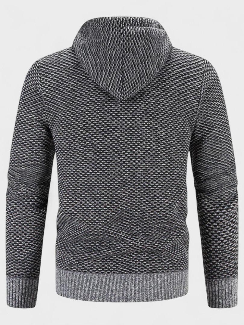 Otto | Graue Strickjacke mit Kapuze