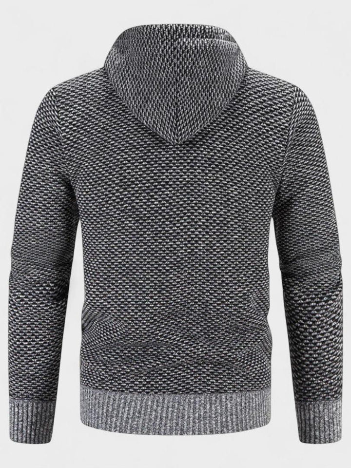 Otto | Graue Strickjacke mit Kapuze