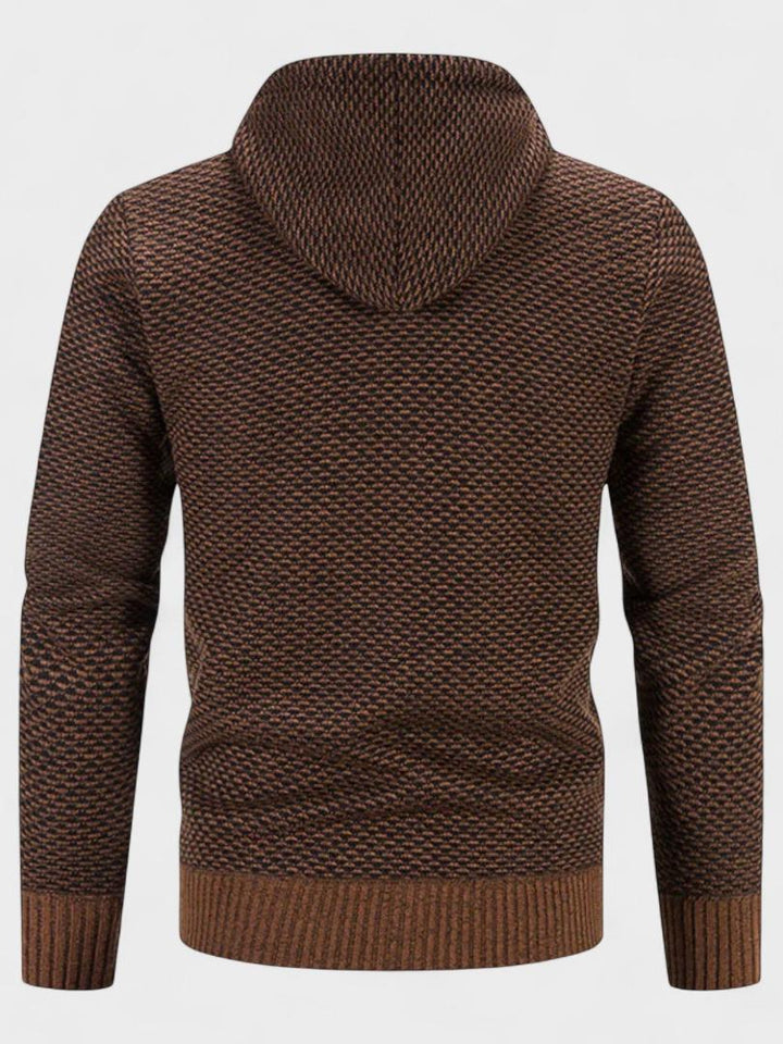 Otto | Graue Strickjacke mit Kapuze