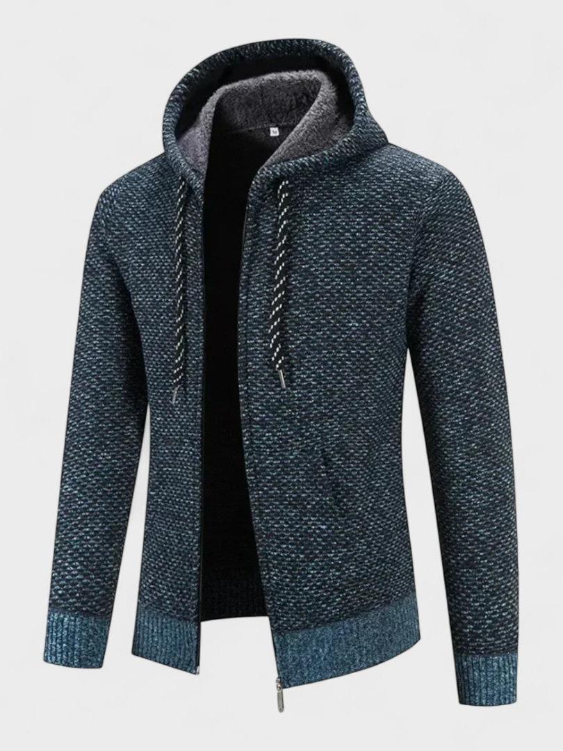 Otto | Graue Strickjacke mit Kapuze