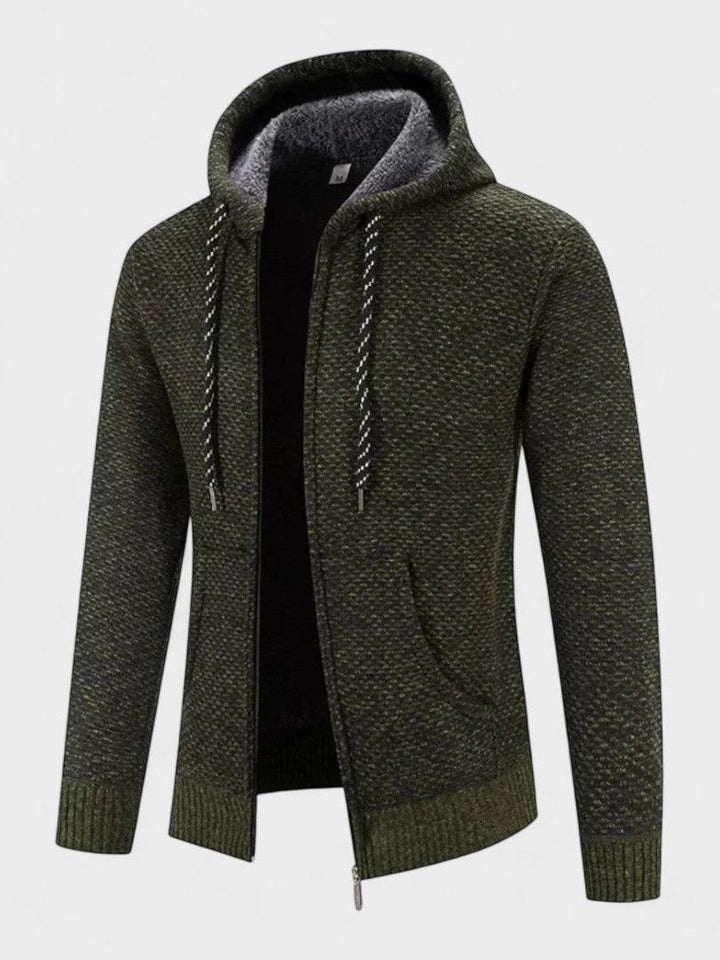 Otto | Graue Strickjacke mit Kapuze