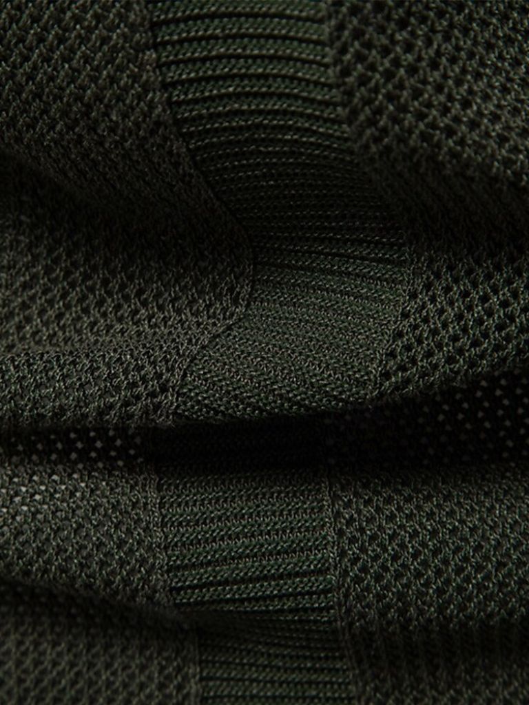 Klaus | Beiges Strick-Poloshirt mit Struktur