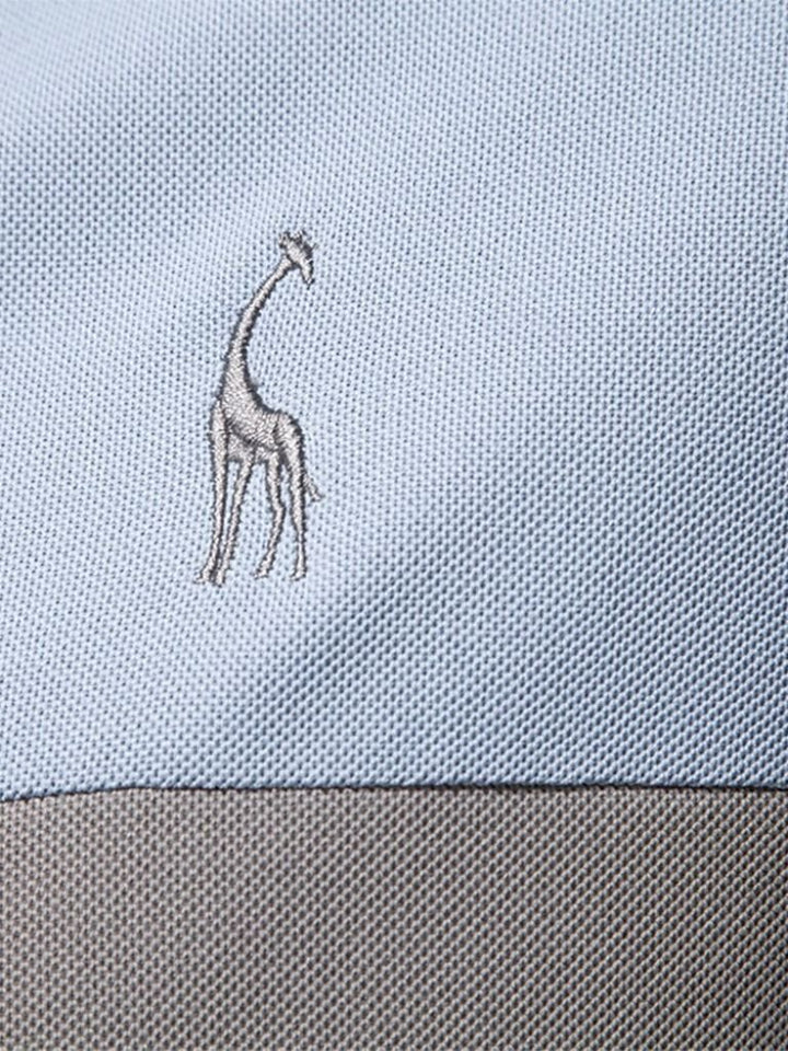 Reinhard | Weißes Poloshirt mit Kontraststreifen