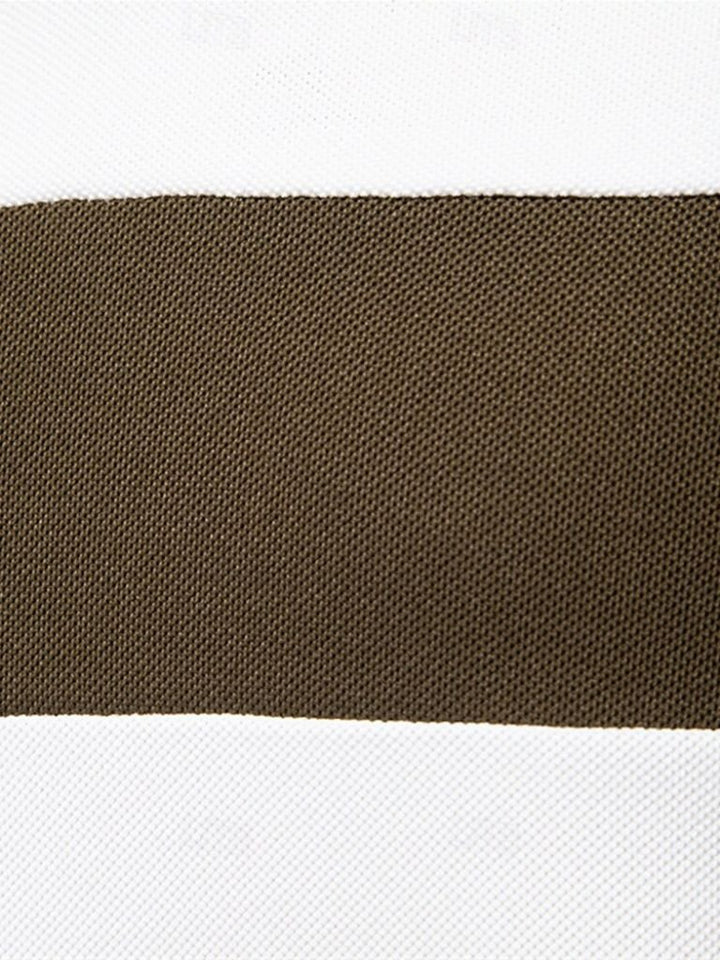 Reinhard | Weißes Poloshirt mit Kontraststreifen