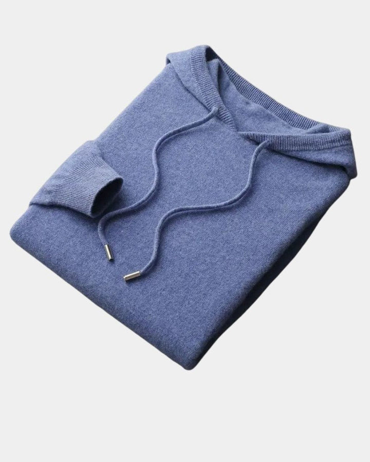 Friedrich | Beiger Strick-Kapuzenpullover
