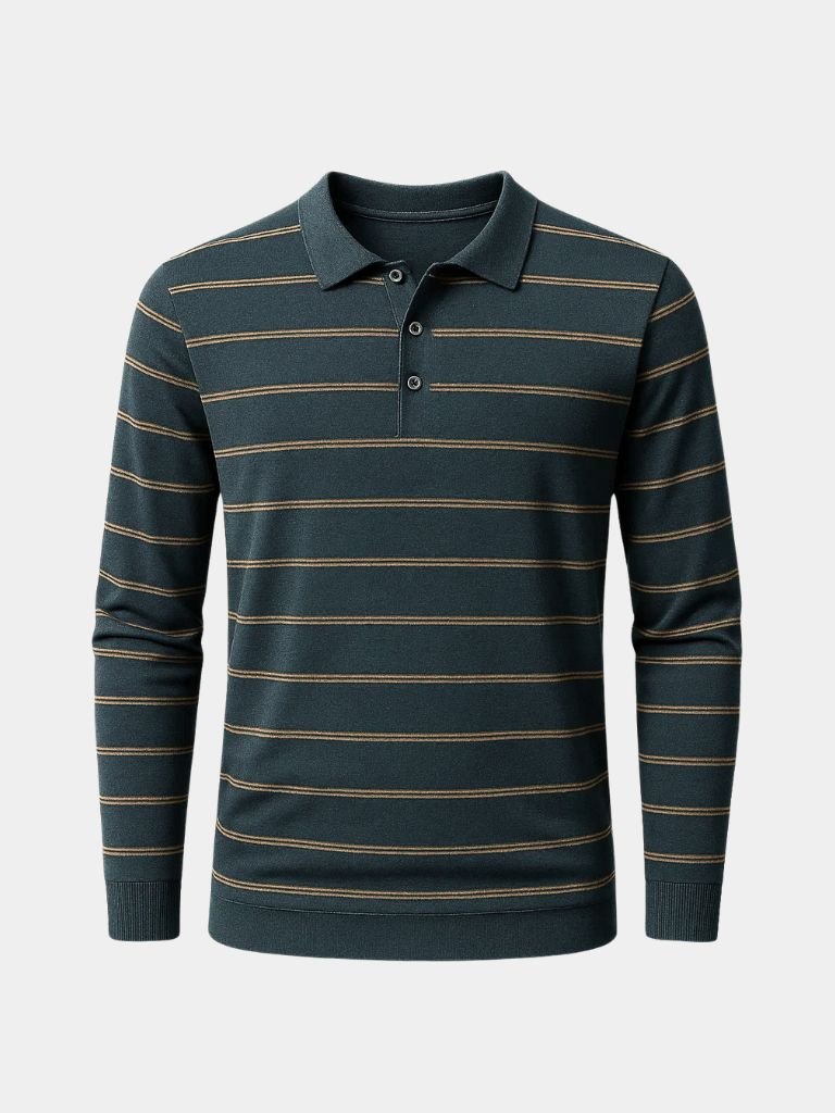 Friedrich | Gestreiftes Langarm-Poloshirt