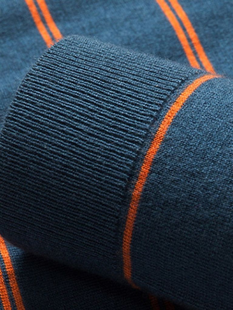 Friedrich | Gestreiftes Langarm-Poloshirt