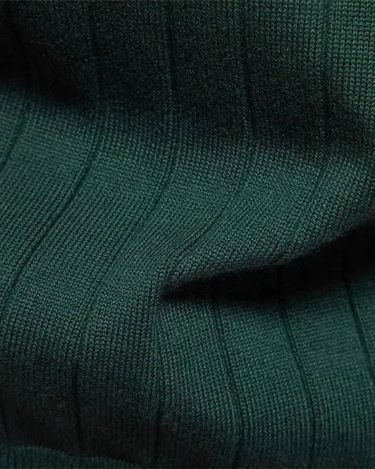 Alfred | Grüne Strickjacke mit V-Ausschnitt