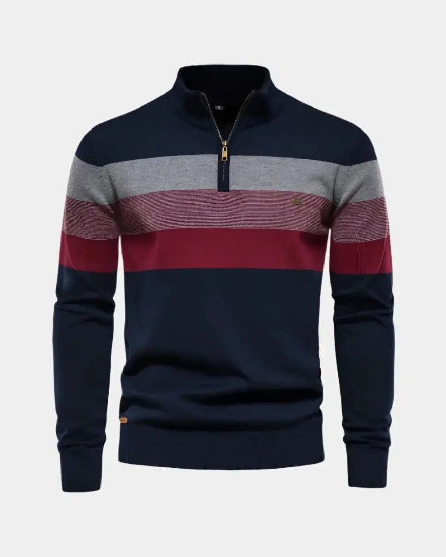 Alfred | Farbblock-Troyer-Pullover