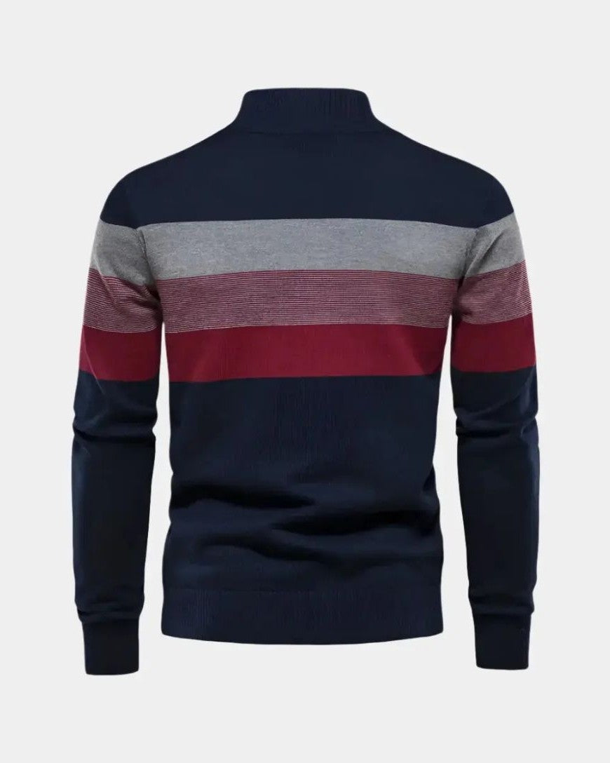 Alfred | Farbblock-Troyer-Pullover