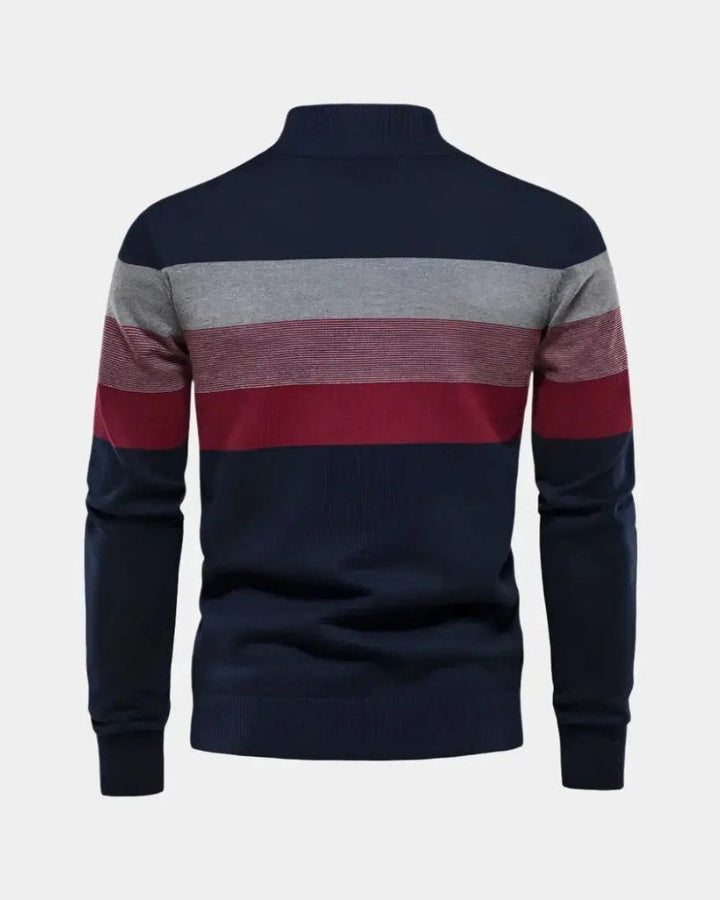 Alfred | Farbblock-Troyer-Pullover