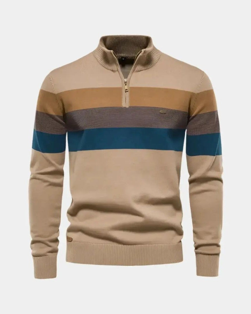 Alfred | Farbblock-Troyer-Pullover