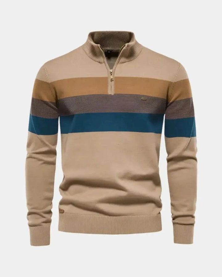 Alfred | Farbblock-Troyer-Pullover