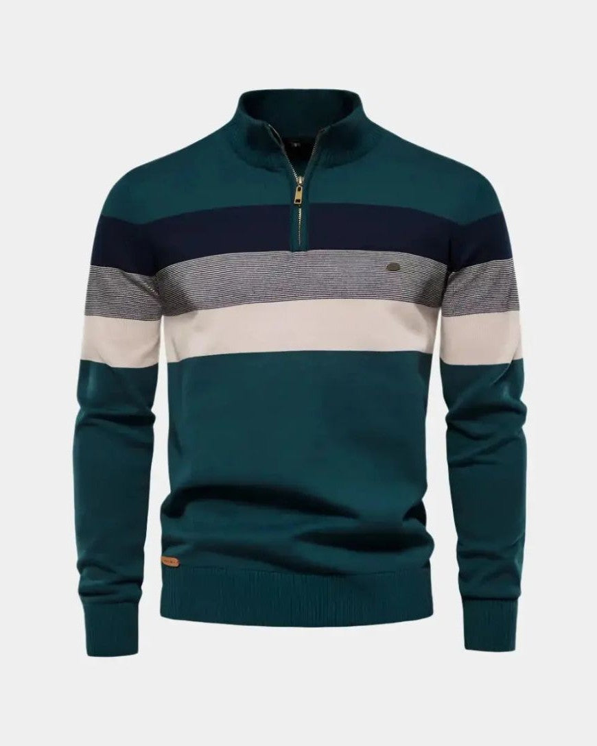 Alfred | Farbblock-Troyer-Pullover