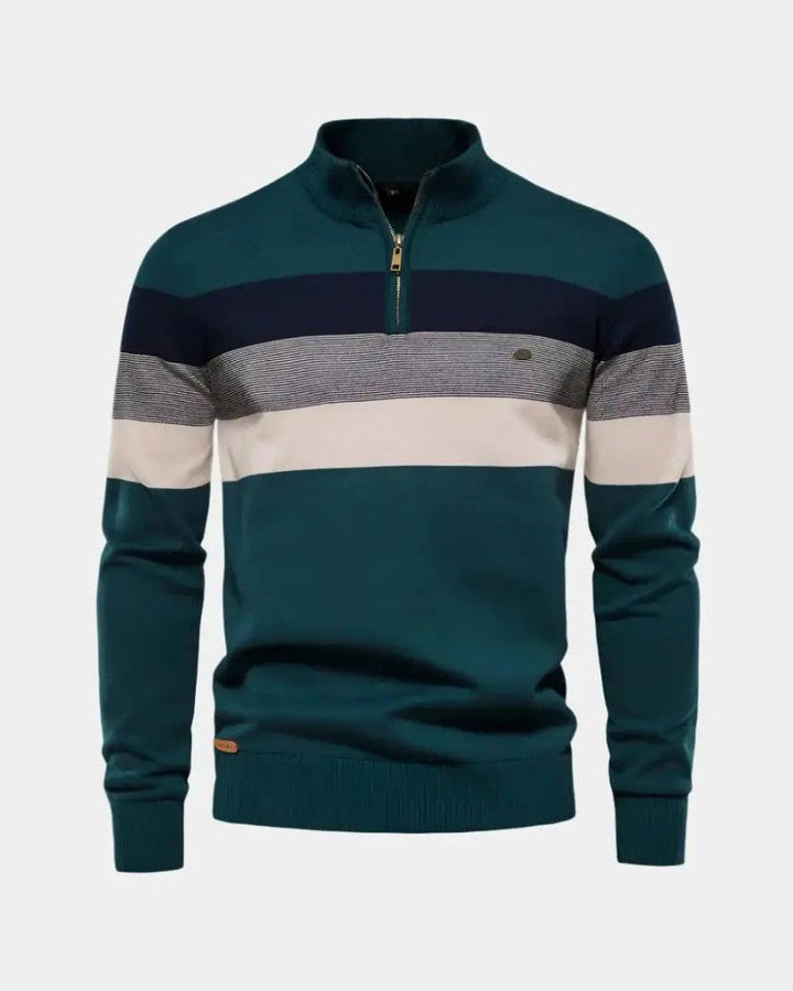 Alfred | Farbblock-Troyer-Pullover