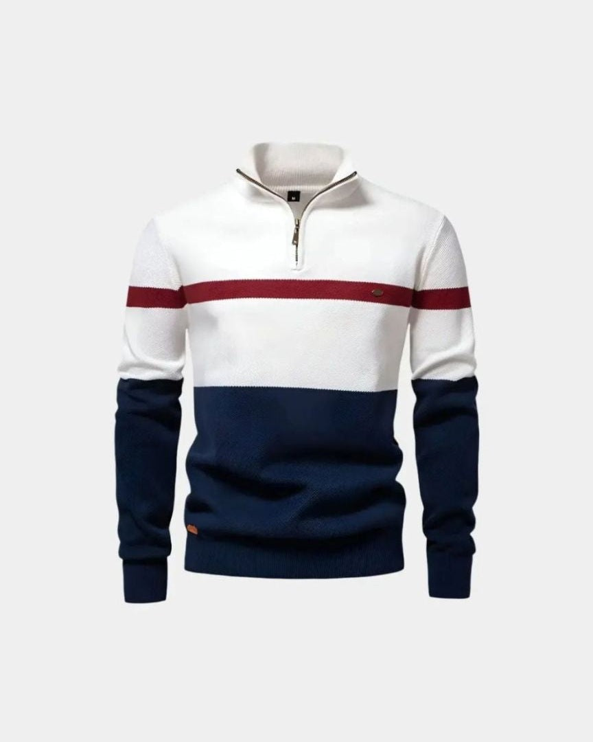 Frank | Farbblock-Troyer-Pullover