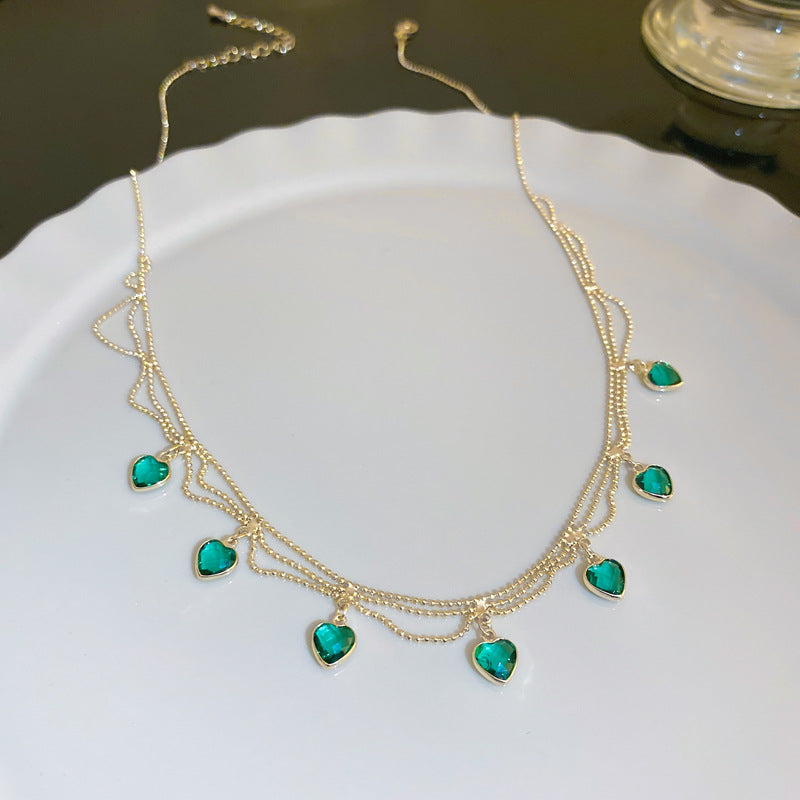 Rosa | Herz-Halsband
