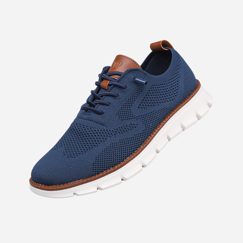 Karl-Heinz | Cremefarbene Strick-Sneaker