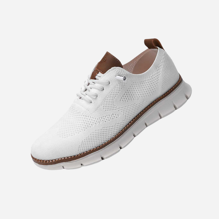 Karl-Heinz | Cremefarbene Strick-Sneaker