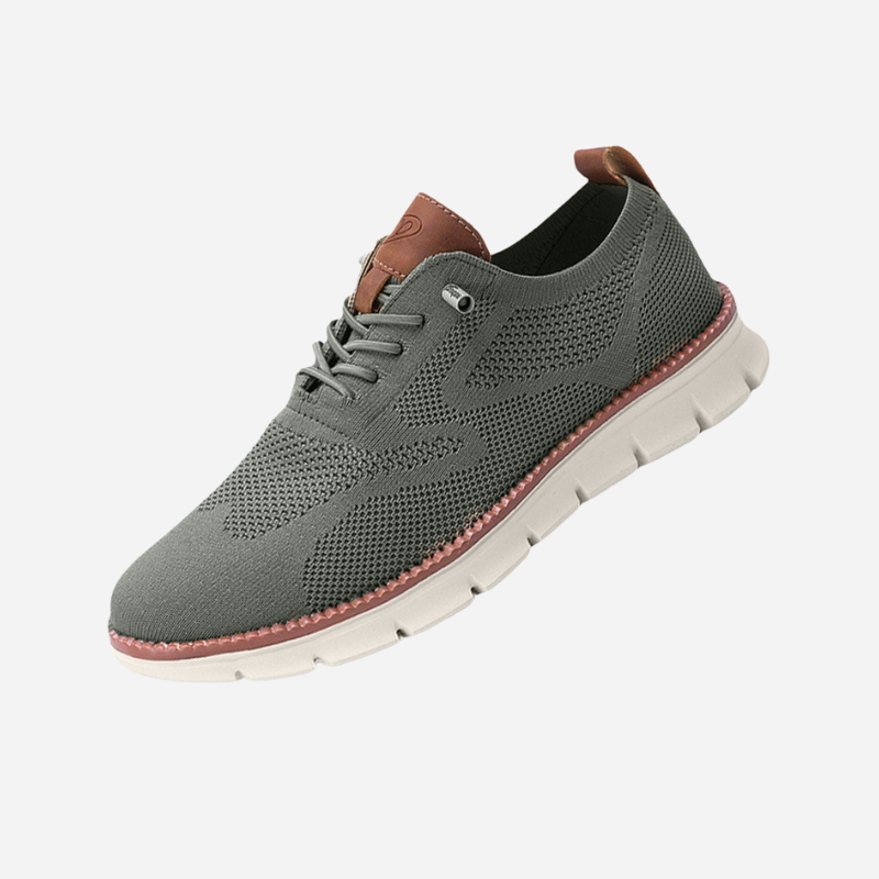 Karl-Heinz | Cremefarbene Strick-Sneaker