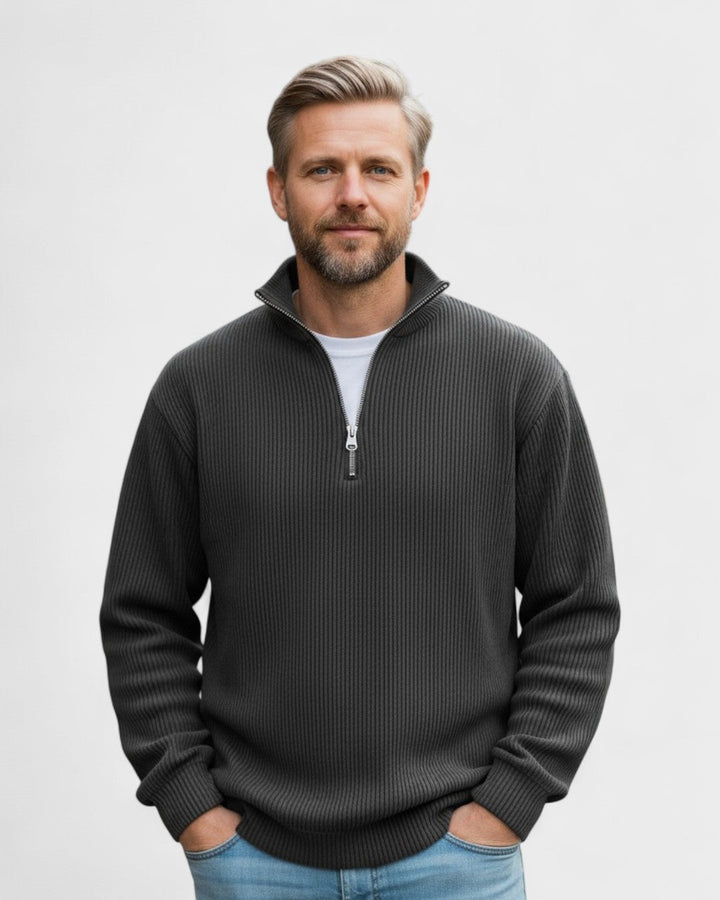 Erwin | Bordeauxroter Troyer-Pullover