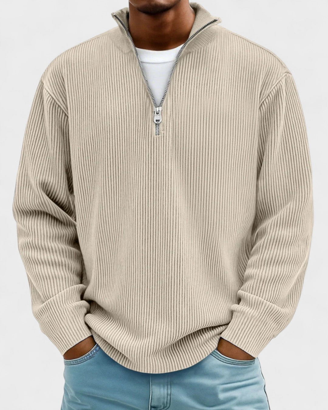Erwin | Bordeauxroter Troyer-Pullover