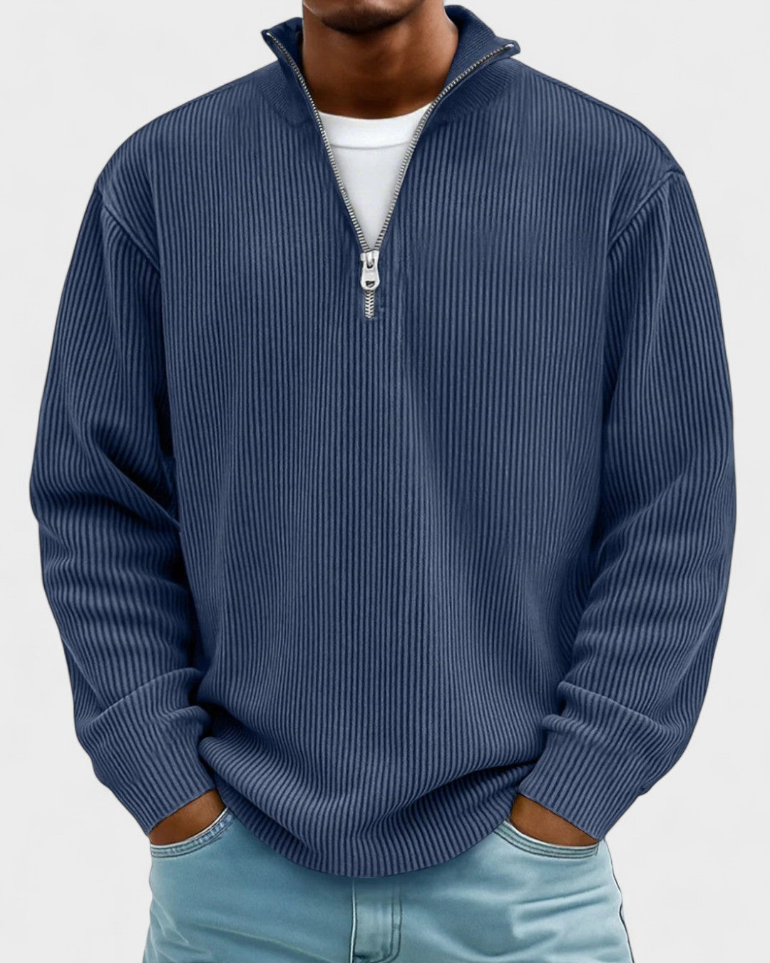 Erwin | Bordeauxroter Troyer-Pullover