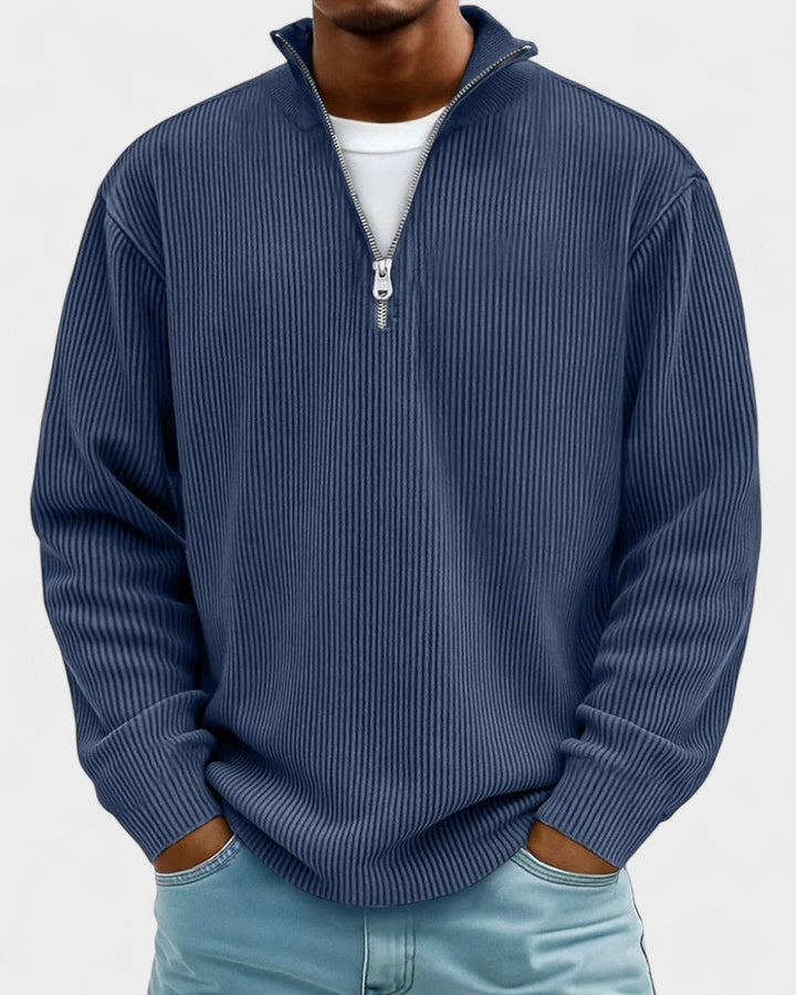 Erwin | Bordeauxroter Troyer-Pullover