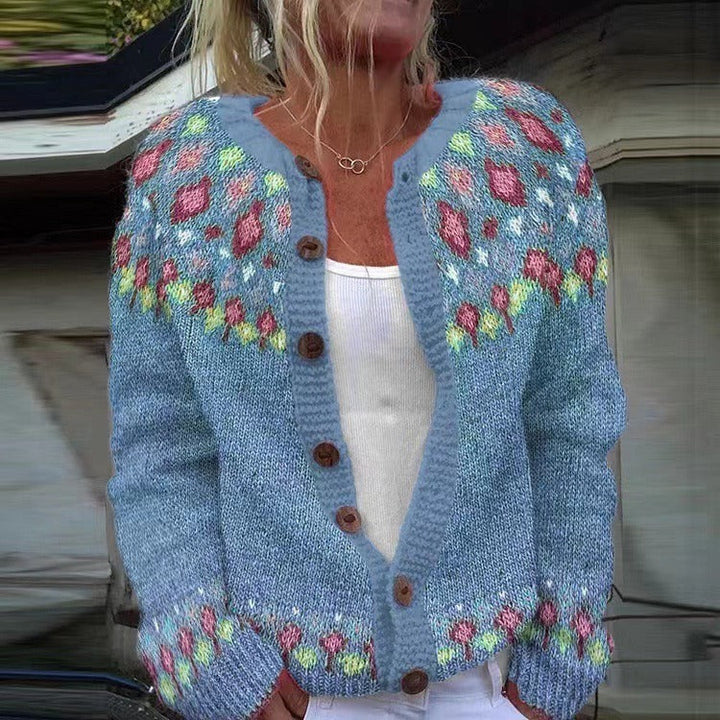 Roswitha | Strickjacke im isländischen Vintage-Stil