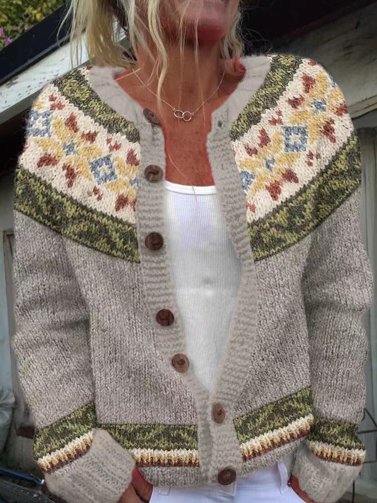 Ursula | Strickjacke im isländischen Vintage-Stil