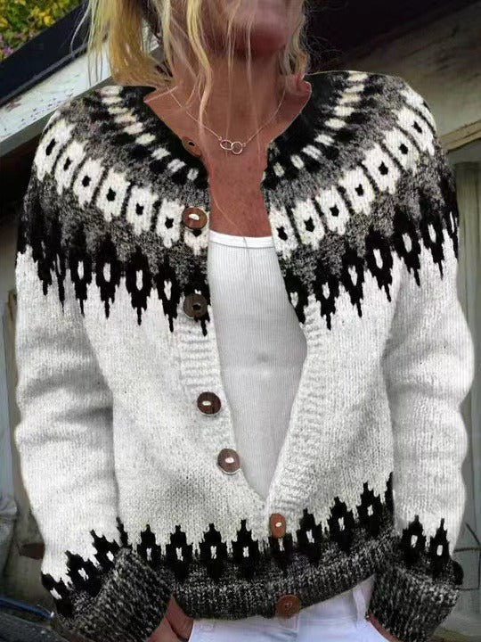 Regina | Strickjacke im isländischen Vintage-Stil