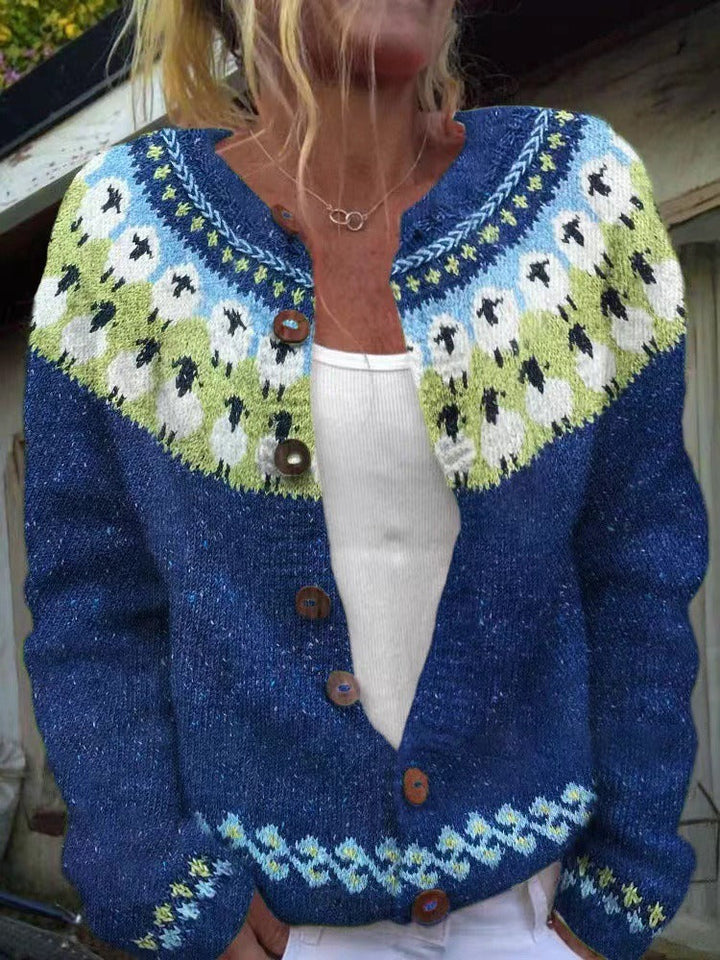 Gisela | Strickjacke im isländischen Vintage-Stil