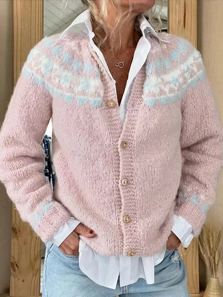Waltraud | Strickjacke im isländischen Vintage-Stil