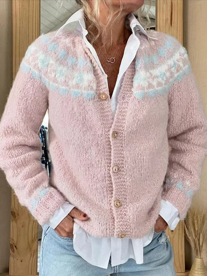 Waltraud | Strickjacke im isländischen Vintage-Stil