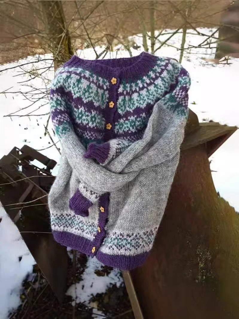 Dorothea | Strickjacke im isländischen Vintage-Stil