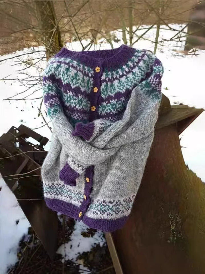 Dorothea | Strickjacke im isländischen Vintage-Stil