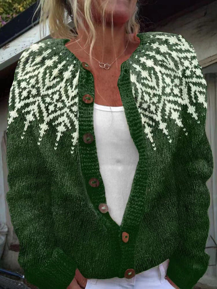 Birgit | Strickjacke im isländischen Vintage-Stil