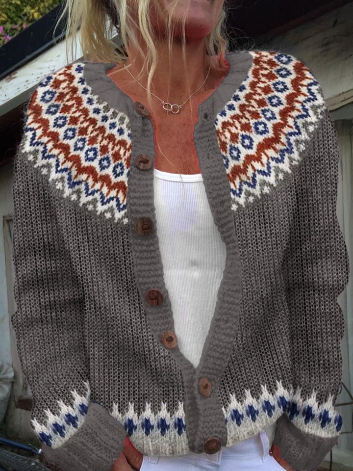 Lieselotte | Strickjacke im isländischen Vintage-Stil