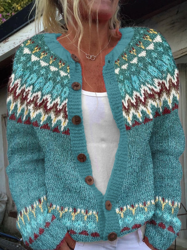 Helga | Strickjacke im isländischen Vintage-Stil