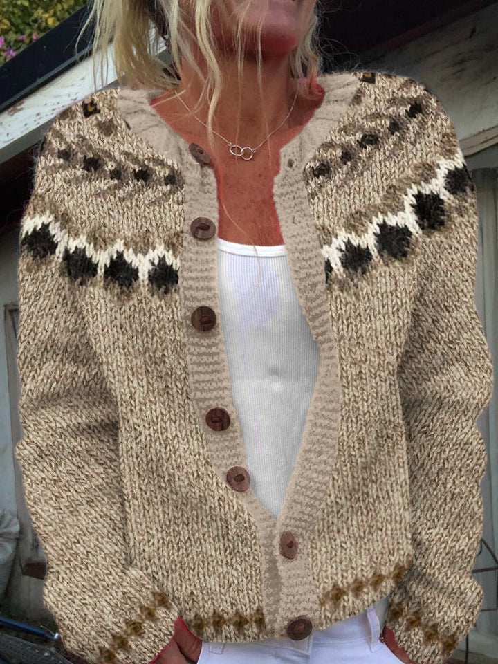 Barbara | Strickjacke im isländischen Vintage-Stil