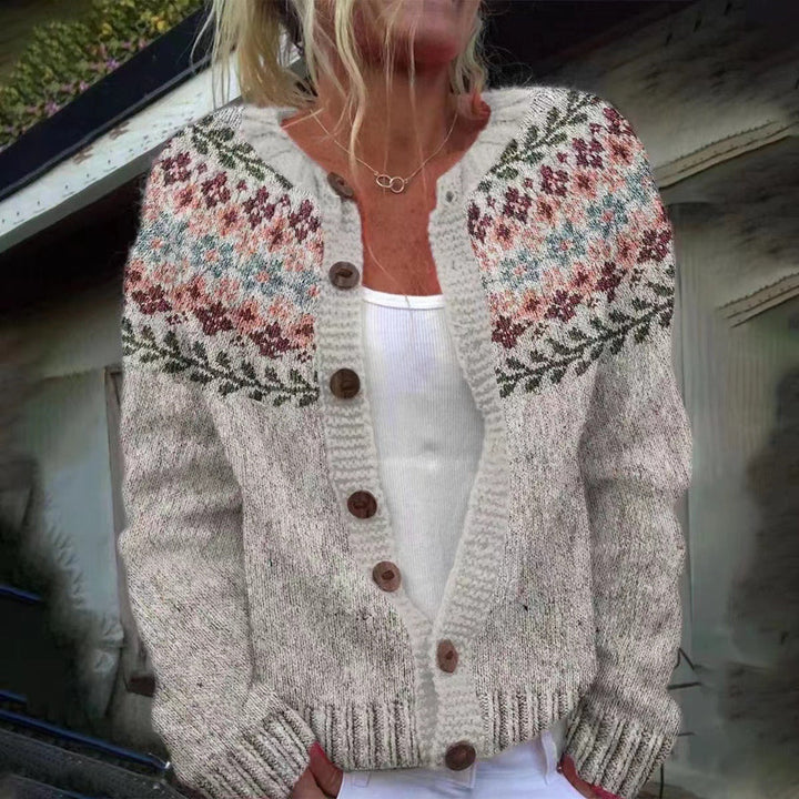 Magdalena | Strickjacke im isländischen Vintage-Stil