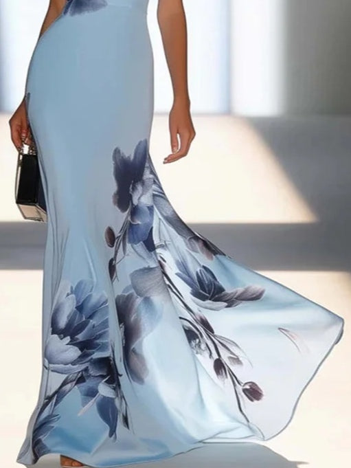 Lotta | Maxikleid Off-Shoulder aus Satin