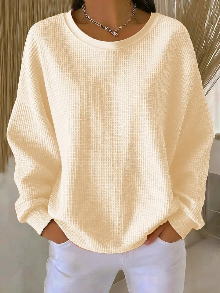 Friederike | Klassischer Pullover mit Waffelstruktur