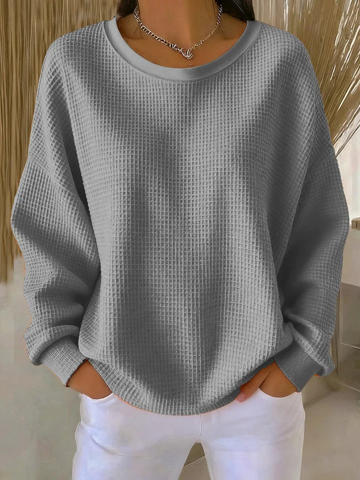 Friederike | Klassischer Pullover mit Waffelstruktur