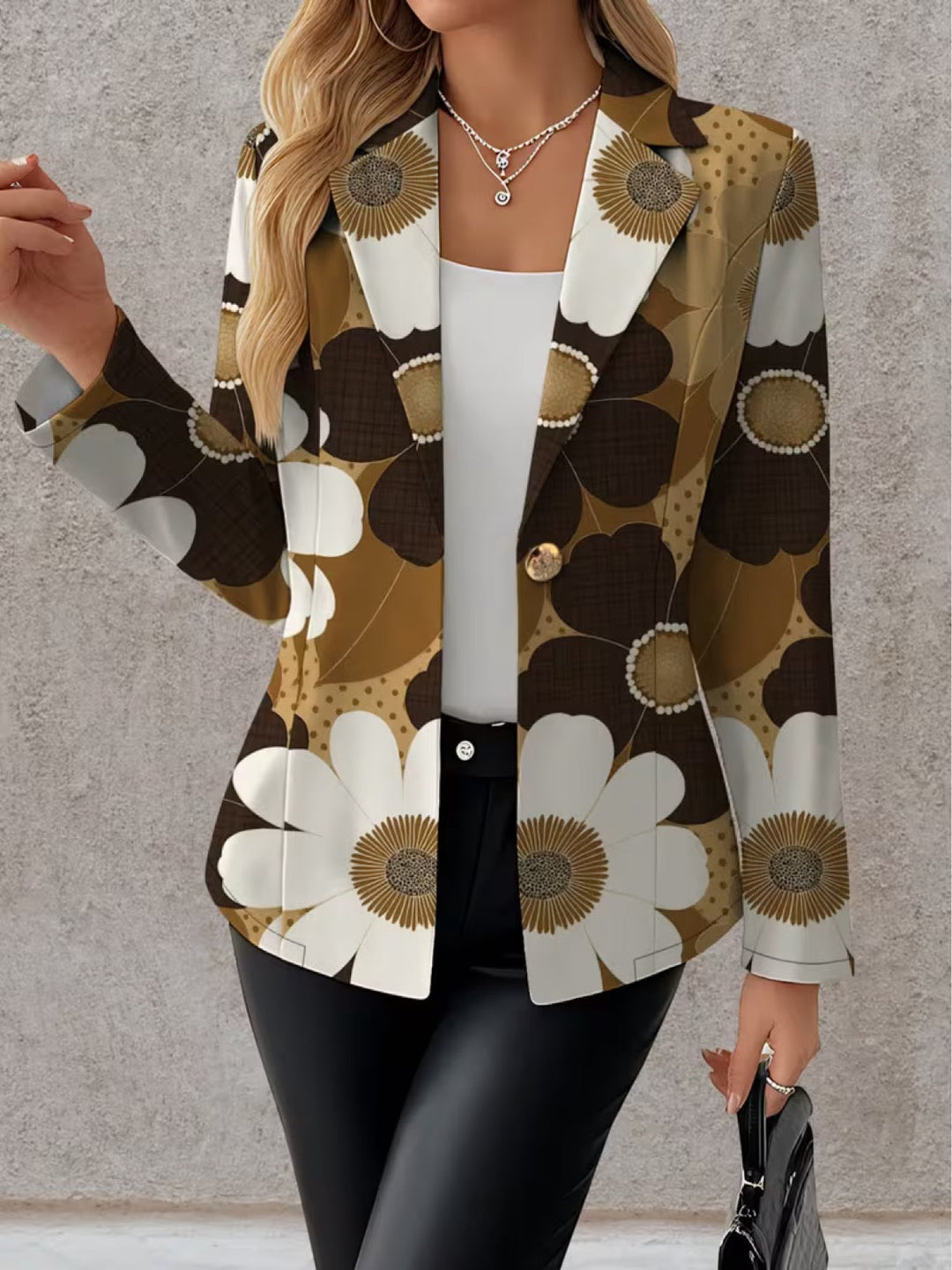 Marianne | Blazer mit großem Kreismuster